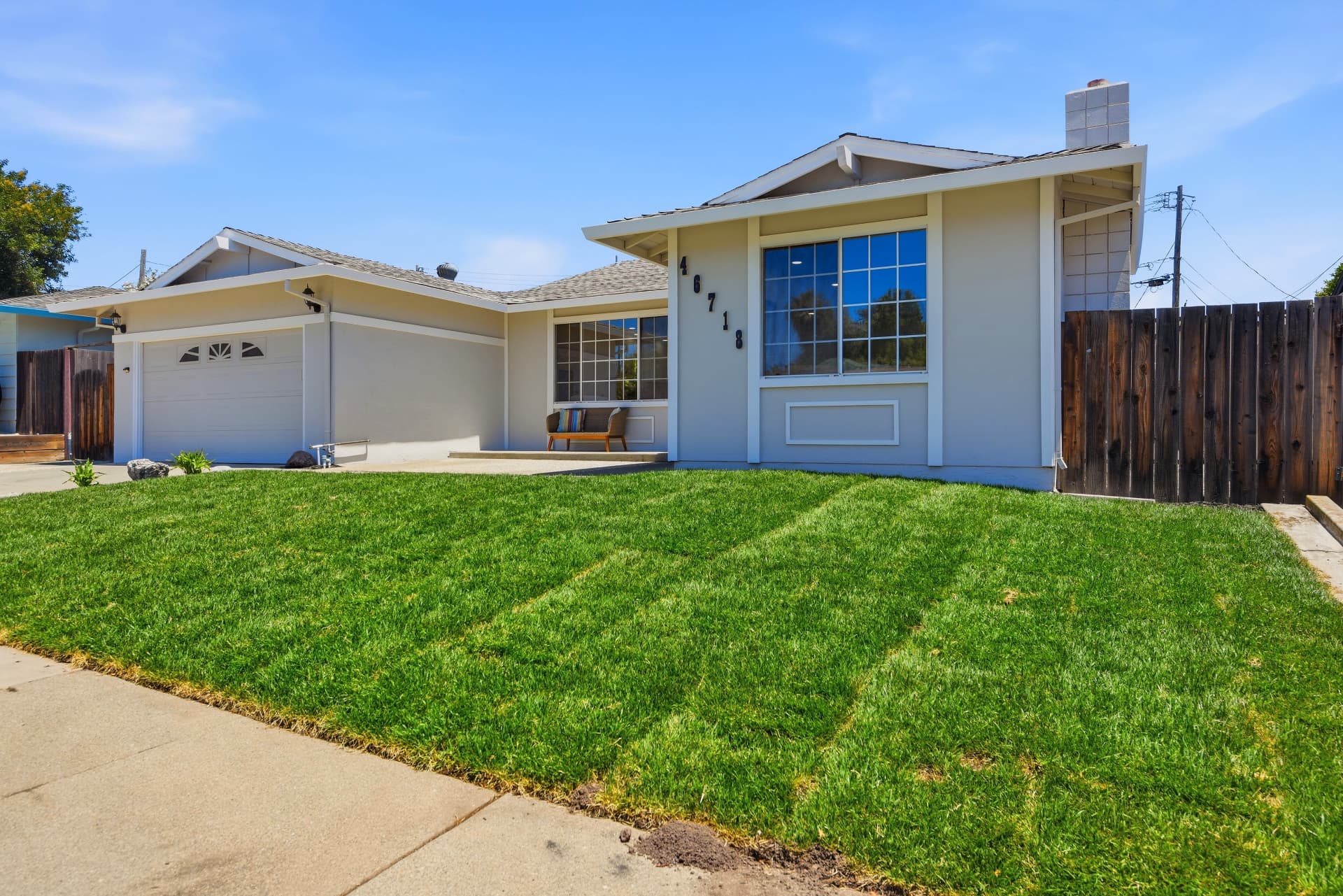 Front exterior of 46718 Bradley St in the Warm Springs neighborhood of Fremont, California